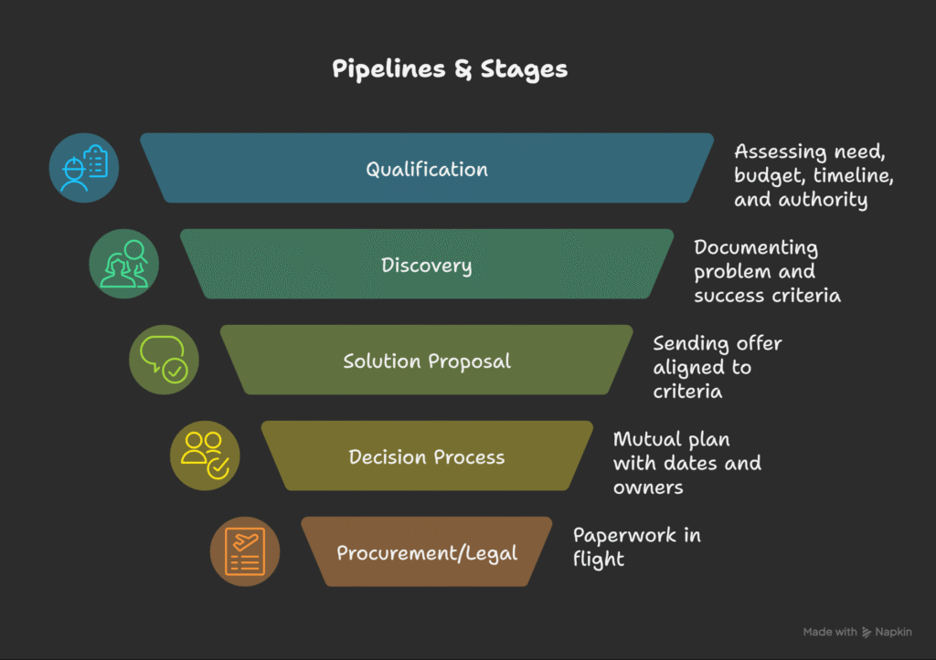 HubSpot Deals: Pipelines and Stages