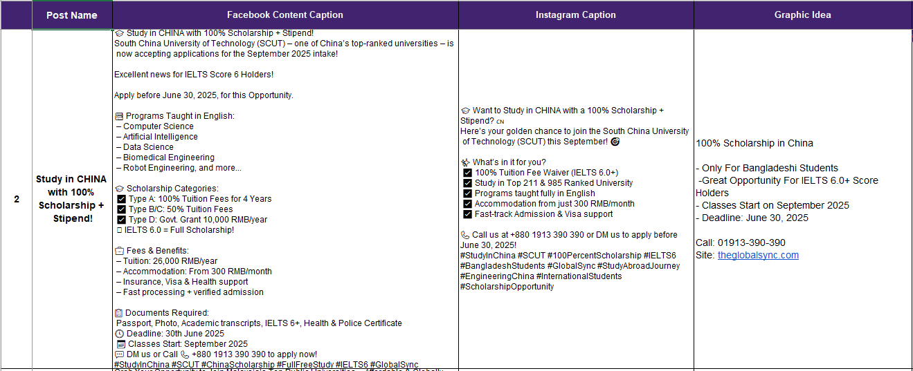 Global Sync Social Media Management & Content Writing-2